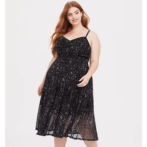 Soft black animal print Torrid dress